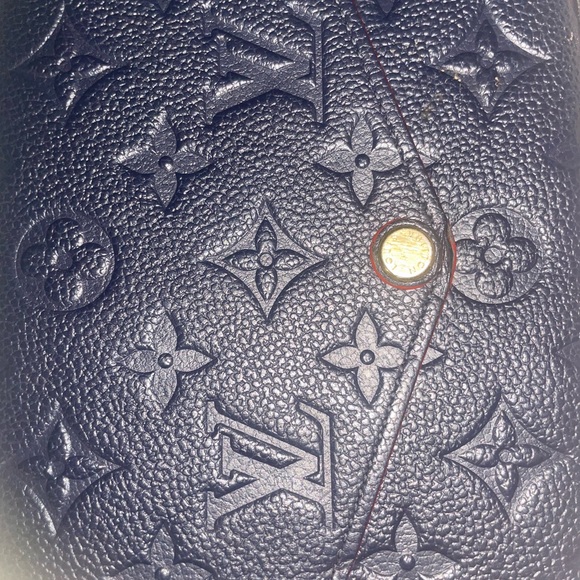 Louis Vuitton Navy and Red Clutch - Picture 7 of 11